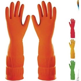 Resim Uzun Konç Bulaşık Eldiveni L Beden 