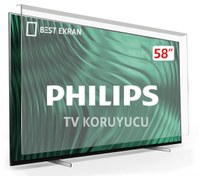 Resim Philips 58PUS7805 TV EKRAN KORUYUCU - Philips 58\ inç 146 Ekran Koruyucu 