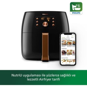 Resim 9000SERI Airfryer Xxl Smart Sensing Fritöz 7.3 L Kapasite Philips Türk Kahve Makinesi Hediye 