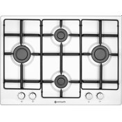 Resim Eminçelik AH 7340 WE70 Ankastre 70 CM Beyaz Emaye Ocak 