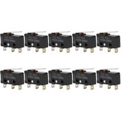 Resim Aubyhe 10 Adet Abs Mini Limit Switch, 3d Yazıcı Cnc Makine Endüstriyel Aksesuarı, Sürekli Kullanim İçin Dayanıklı Ve Kolay Kurulum 