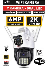 Resim Ids -6mp - Gece Görüşlü - Wifi Kamera - Işıklı - Hareket - Al... 