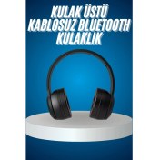 Resim Techno Stock Wireless 5.0 Bluetooth Kablosuz Kulaklık Anc Özellikli Kulak Üstü Ayarlanabilir 