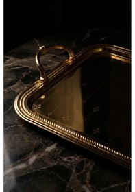 Resim Acar Elza Gold Tepsi - 43 Cm Gold 