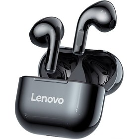 Resim Lenovo Lp40 Tws Kulaklık Gerçek Kablosuz Bt Kulaklıklar 13mm Hareketli Bobinli Uzun Dayanıklılık Süresi Siyah İle Yarı Kulak Spor Kulaklıkları 