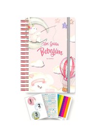 Resim Bebek Anı Defteri Ve Hamile Albümü Kız + Sticker 