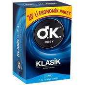 Resim Okey Prezervatif Klasik 20'li Ekonomik Paket 