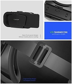 Resim Başa monte edilmiş 3D sanal gerçeklik gözlüğü, Android, Windows ve iOS akıllı telefonlar ile uyumlu, 3,5 - 7,25 inç, siyah 