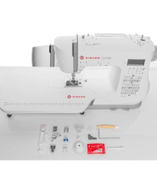 Resim Singer C7255 Elektronik Dikiş Makinası Beyaz Renkli Metal Yapı ile Çok Fonksiyonlu Kullanım 