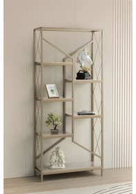 Resim Dekoratif Büyük Duvar Rafı Kitaplık 6 Raflı Cappicino Kurulu Gönderilir Capicino 