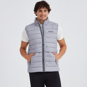 Resim Skechers Outerwear Padded Erkek Gri Yelek 