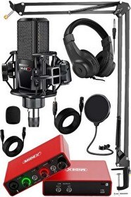 Resim Midex Central-RD Pack-1 Stüdyo Kayıt Ekipmanları GLX-700RD Ses Kartı MX-2020 Stüdyo Mikrofon 