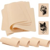 Resim 10 Adet Silikon Dövme Pratik Açık Bej Sayfaları, 13.97x10.16 cm - Makine ve Renk Testi için Mükemmel Küçük Desenler İçin Boş Dövme Pratik Sayfaları, Kaplan & Kurt Tasarımlar Dahil, Makine Kullanımı Simülasyonu | Gerçekçi Hayvan Tasarımları | Esnek Malzeme, Dövmeler için Açık Bej Pratik 