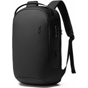 Resim Bange BG7225 Kilitli ve USB Şarj Portlu 15.6" Laptop Sırt Çantası Siyah 