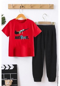 Resim Çocuk Just Alt - Üst Eşofman Takımı Kırmızı 