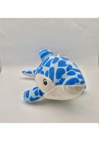 Resim Sevimli Peluş Yunus Balığı 25 Cm Oyuncak Uyku Arkadaşı Hediyelik Dekorasyon Mavi 