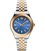Resim Versace Quartz Erkek Kol Saati Vrscvevk01424 Altın - Mavi 