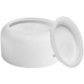 Resim Kapaklı Silikon Kalıp Silindir Mumluk-a Beyaz 