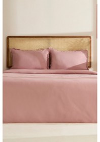 Resim Karaca Home Ella Krep %100 Pamuk Çift Kişilik Nevresim Takımı Gül Kurusu Gül Kurusu 