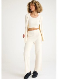 Resim Allys Pantolon-crop-hırka Takım Kırık Beyaz 