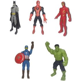 Resim Avengers Spederman Hulk Ironman Kaptanamerika Batman Işıklı 17Cm Lik Oyuncak Figür 