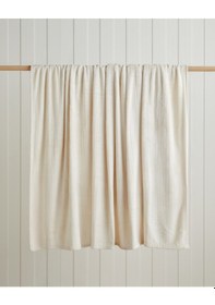 Resim English Home Shiny Lines Floşlu Supersoft Çift Kişilik Battaniye 200x220 Cm Krem Krem 