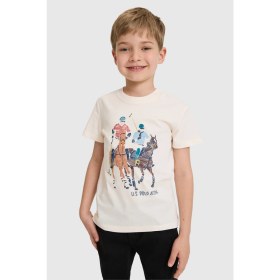 Resim U.s. Polo Assn. Erkek Çocuk Krem Tişört 50327028-VR071 