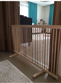 Resim Sık Aralıklı Ahşap Köpek Çiti (Yükseklik 50 cm.) 