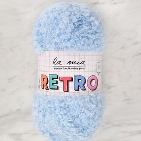 Resim La Mia RETRO Bebe Mavi El Örgü İpi - LM0513 