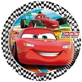 Resim Arabalar Cars Şimşek Mcqueen Temalı Karton Tabak Ve Bardak Seti 8+8 Adet Tüm Yaşlar 