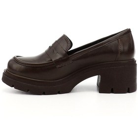 Resim Gönderi R Kahverengi Kalın Topuklu Loafer Ayakkabı Kahverengi 