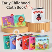 Resim Altı Paket Kumaş Kitap | Renkli Tasarım Kumaş Kitap Seti, Erken Öğrenme ve Bilişsel Gelişim için 6 Cilt, Erkek ve Kız Çocukları için Renk Desenli Oyuncaklar, Bebek Duyusal Gelişimi Teşvik Eden, Anaokulu Başlangıç Hediyeleri, Noel, Cadılar Bayramı, Şükran Günü vb. Tatil Hediyesi 