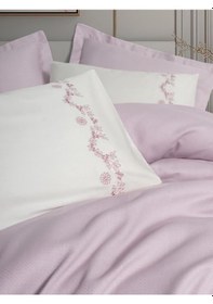 Resim Serenity Bambu Çift Kişilik Pike Takımı Vaila Lila - Blba-582242 Renkli 