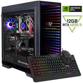 Resim Excalibur E75Z.127F-DFP0X-0SE i7 12700F 32 GB RAM 1 GB NVMe SSD Gen4 12 GB RTX 4070 Ti FreeDOS Oyun Bilgisayarı 