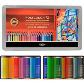 Resim Koh-I-Noor Polycolor Kuru Boya Kalemi 72Li Set 3827 