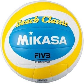 Resim Mikasa Sentetik Deri Plaj Voleybol Topu Bv543c-vxb-ysb Sarı - Mavi 