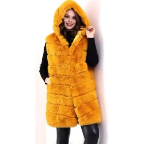 Resim Aesco Reks Kapüşonlu Yelek - Sarı 