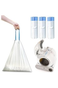 Resim Haustier Tüm Modeller İle Uyumlu Akıllı Kedi Tuvaleti Büzgülü Çöp Poşeti 3 x 15 Adet - 45 Adet 