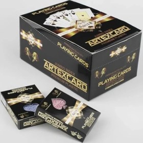 Resim Artex Boy Plastik Poker Oyun Kağıdı (Casino Playing) (Kırmızı) 
