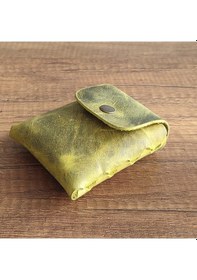 Resim Sumerian Leather Craft Deri Sigara Kılıfı Limon Yeşili 2 