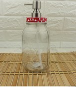 Resim Büyük Boy Cam Sıvı Sabunluk 800ml 