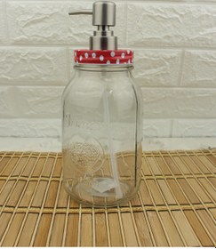 Resim Büyük Boy Cam Sıvı Sabunluk 800ml 