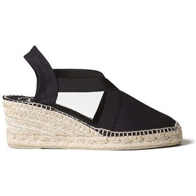 Resim Sandalet Kadın Ter Toni Pons Elastic Linen Black Negre Siyah 