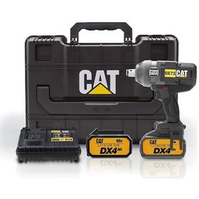 Resim Cat DX73 18 V 4.0 A 1700/2100 NM Çift Akülü Kömürsüz Şarjlı Somun Sıkma 
