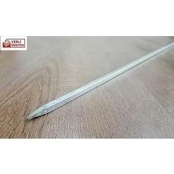 Resim Patlıcan Kebap Şişi Sebze Şişi Transmisyon Demir 8 mm Kare Kalınlık (5 Adet) 
