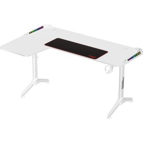 Resim Twısted Mınds Warrıor Tm-Y-Lw-Rgb L Desıgn Beyaz Oyuncu Masası - Sol 