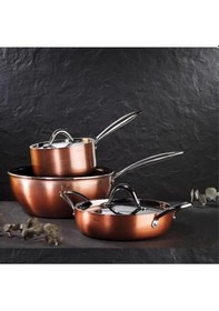 Resim Brioni Copperfield 22 Cm Basık İndüksiyon Tencere Cpf-160 