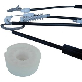 Resim Peugeot 206 CC Cabriolet 2002-2008 İçin Ön Sol Cam Kriko Tel Halat Tamir Seti AGJMP467 