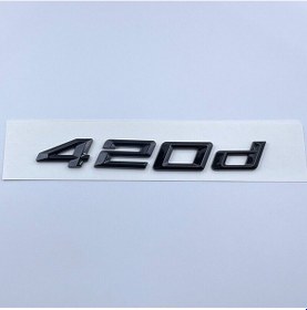 Resim Bmw 420d Piano Black Bagaj Yazısı İthal Ürün A++ Kalite 