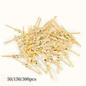 Resim 50/150/300 adet Altın/Krom Kurdele Kristal Bağlantı Elemanları, Avize Aksesuarları Yedek Bağlantı Klipsleri, Lamba Parçaları Klipsleri, Kristal saç tokası, Bağlantı Parçaları 